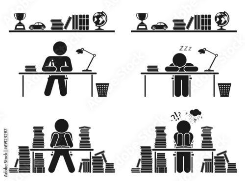 School days. Pictogram icon set. School children.
