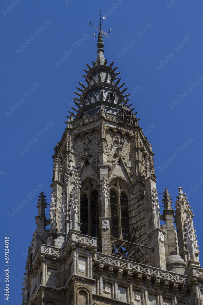 spirituality, facade of the Cathedral of Toledo, Spain