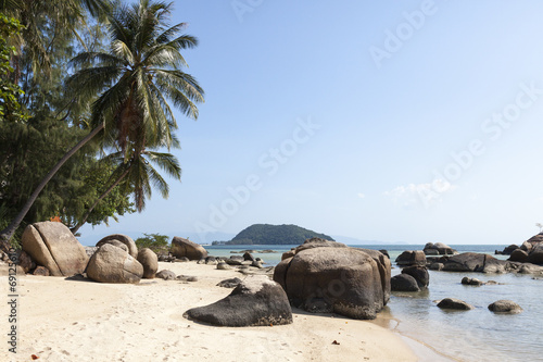 Felsen am Strand von Insel Ko Phangan