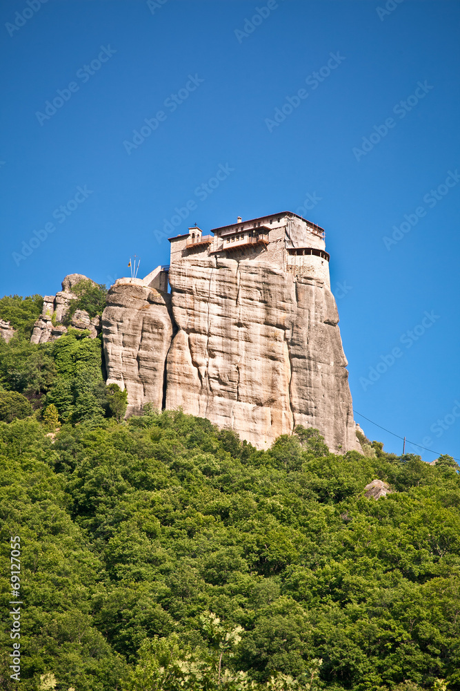 Rocky Monastery at Meteora in Trikala, Greece.