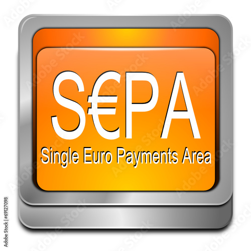 SEPA - Single Euro Payments Area - Button