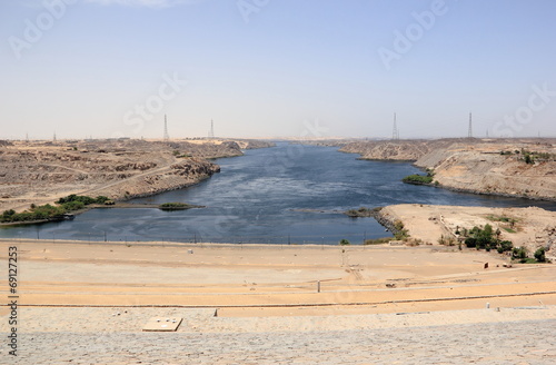 Aswan Dam. The High Dam. Aswan, Egypt. photo