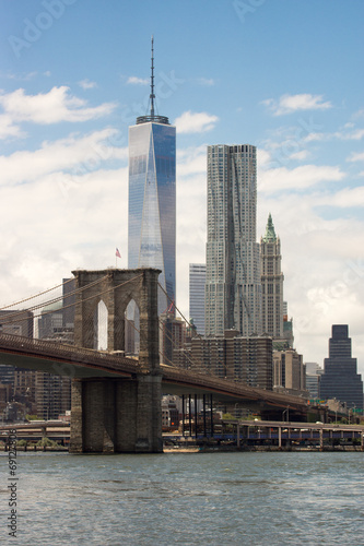 World Trade Center and Brooklyn Bridge © KorayErsin