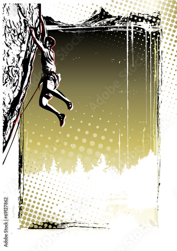 climbing poster background