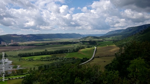 Beautiful view from the ruins, Turna, castle (ruin) photo