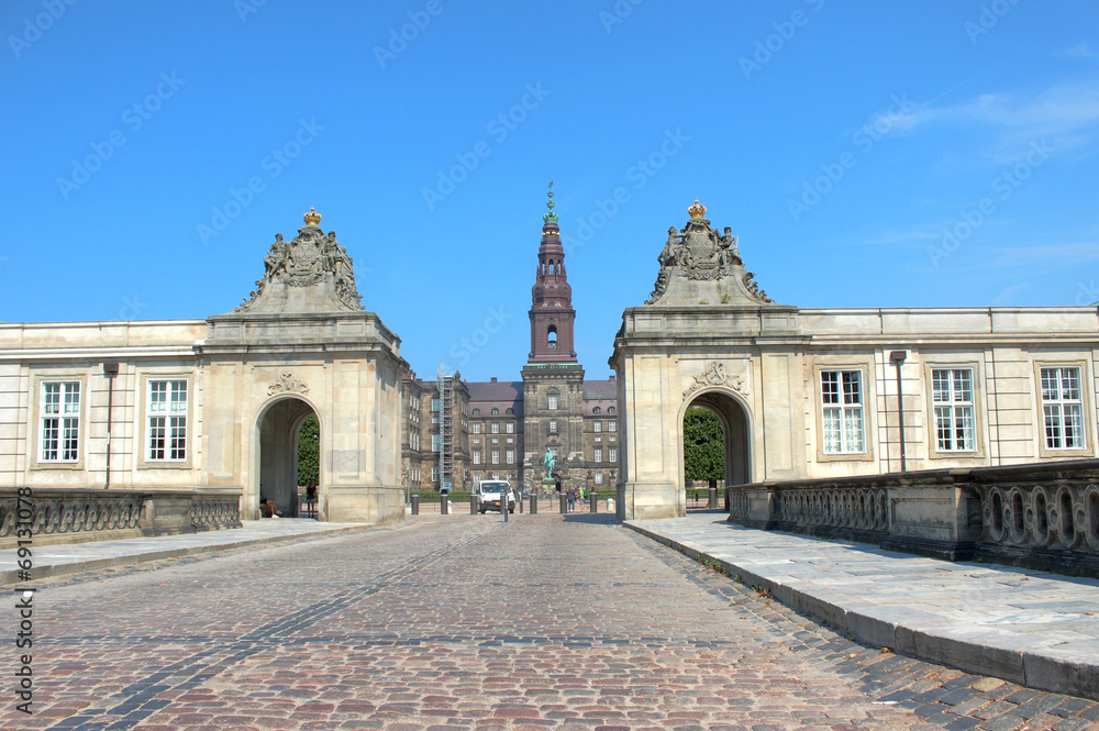 Obraz premium Christiansborg Slot København Danmark (Schloss Christiansborg)