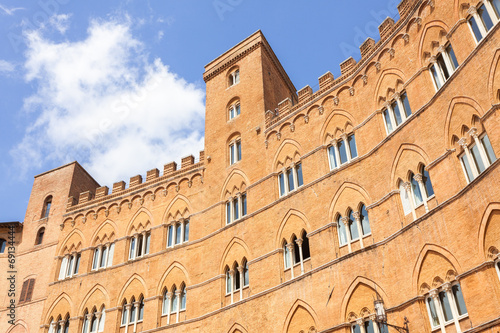 Siena, Palazzo Sansedoni in Piazza del campo, Italy photo