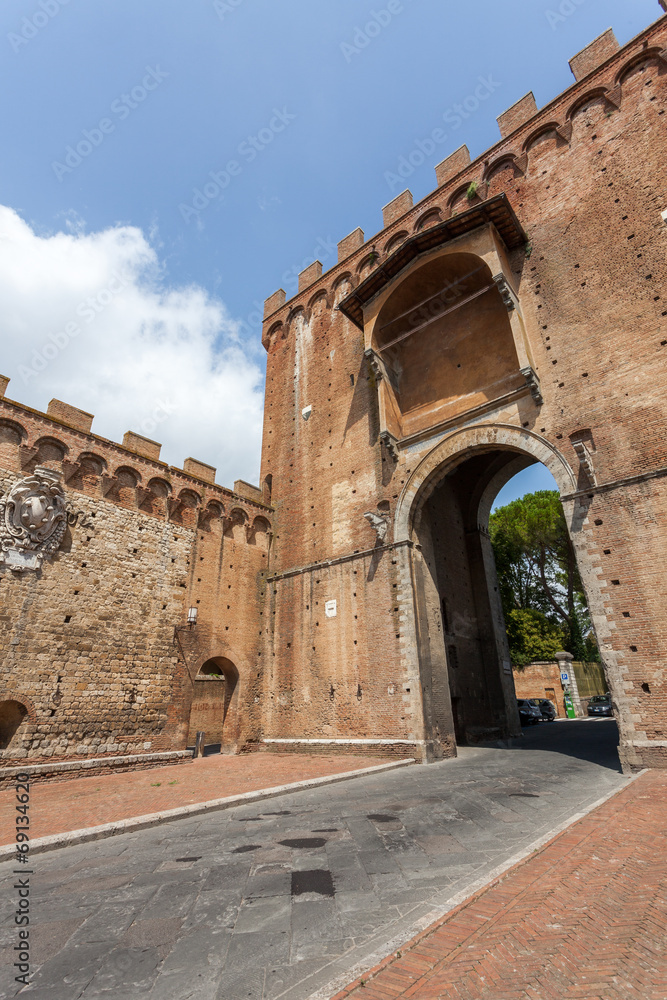 Siena, Porta Romana. Tuscany, Italy