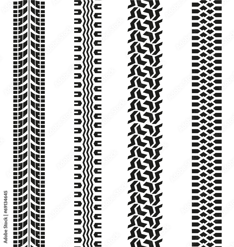 Tire tracks vector Tire tracks vector