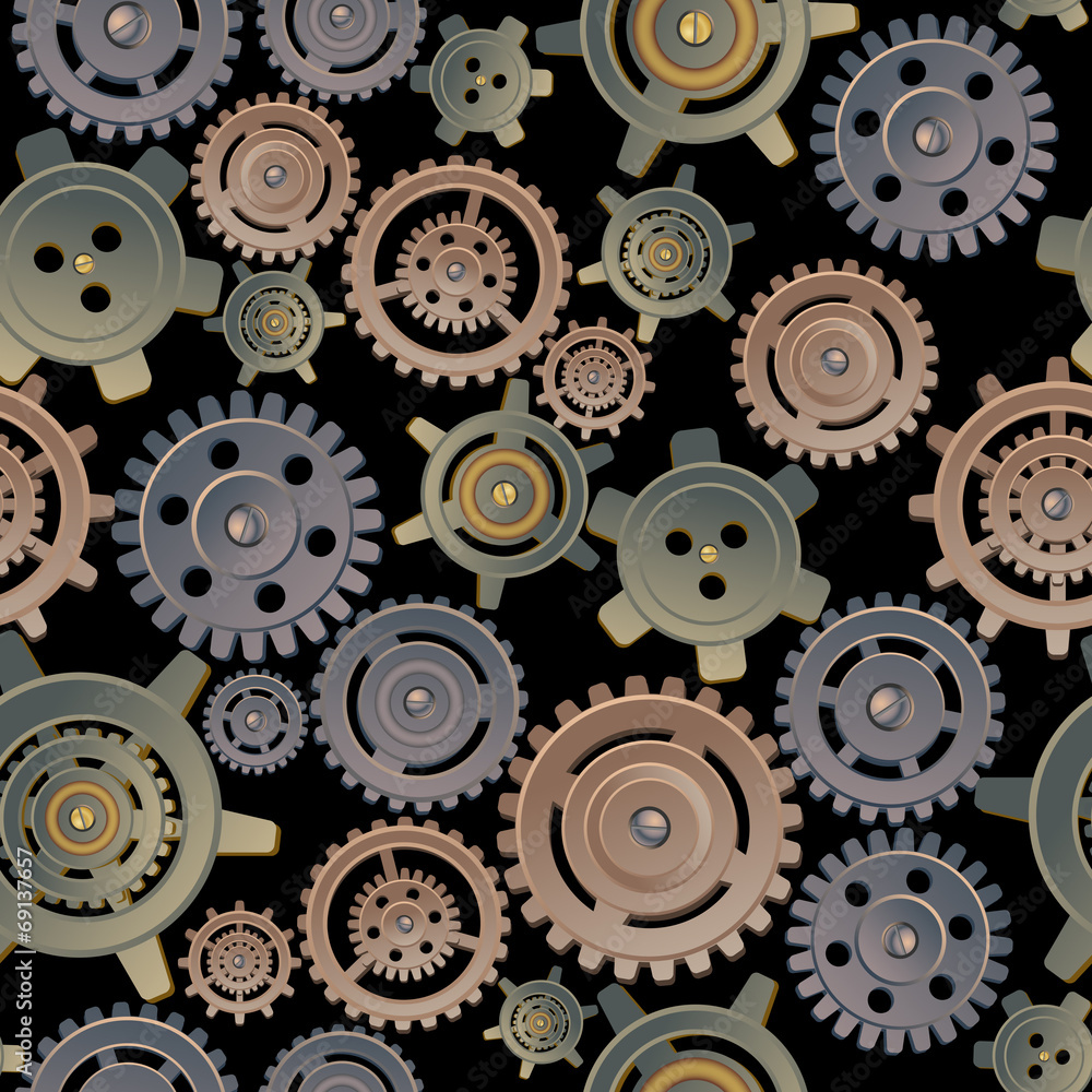 Gears seamless pattern Gears seamless pattern