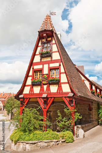 Fototapeta kuchenna Die historische Gerlachschmiede im mittelalterlichen Rothenburg