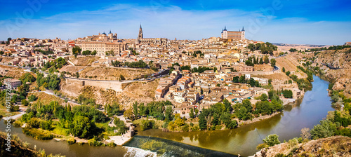 Obraz na płótnie Historic town of Toledo, Castile-La Mancha, Spain w salonie