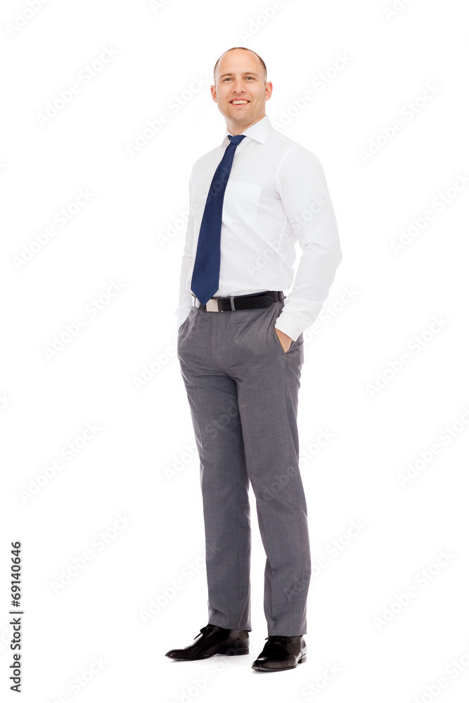 smiling businessman smiling businessman