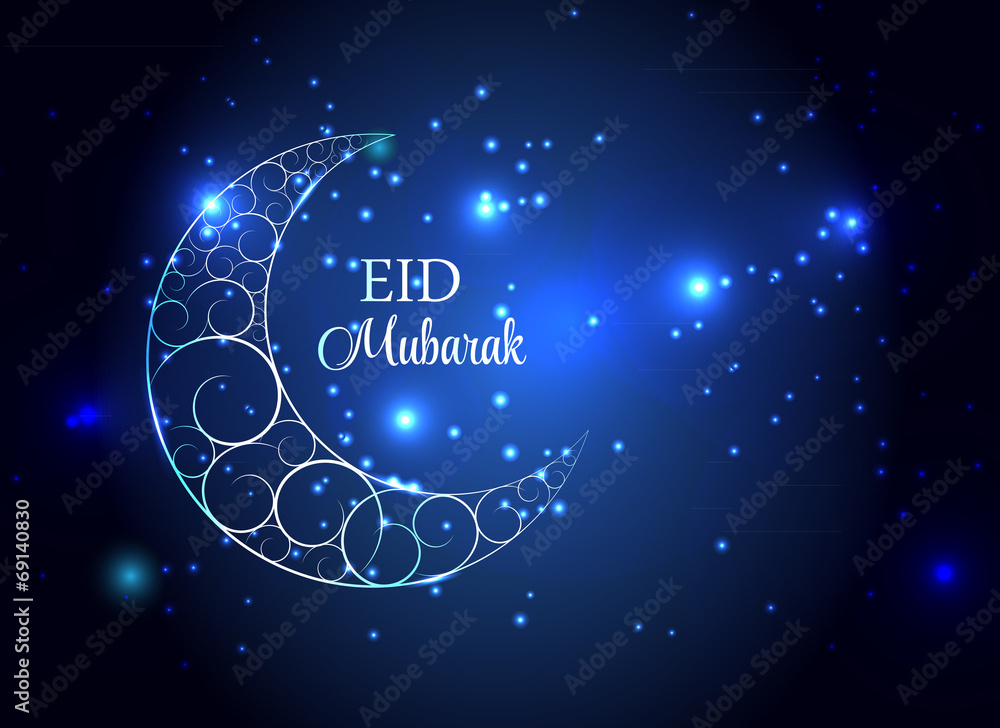 Moon Background for Muslim Community Festival Vector Illustratio Moon Background for Muslim Community Festival Vector Illustratio