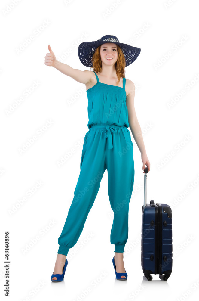 Travelling tourism concept isolated on white Travelling tourism concept isolated on white