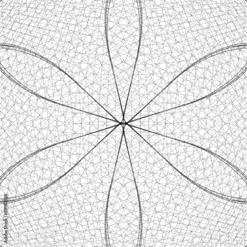 Abstract Wire Net Structure Background Vector