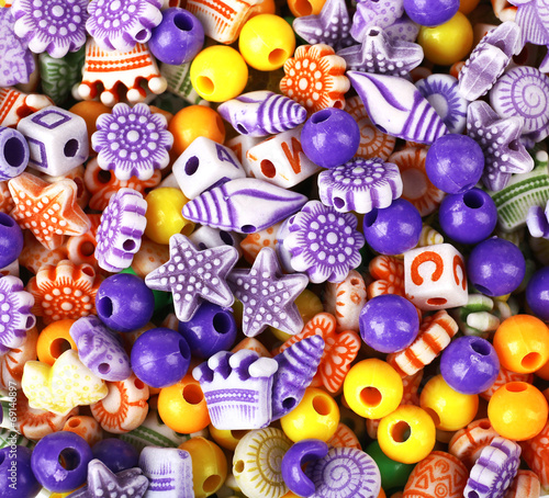 Color beads as background