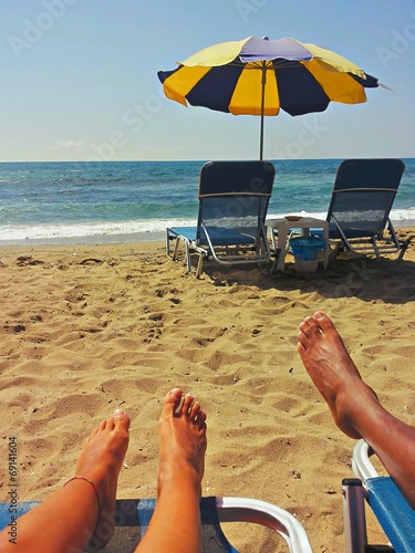 Insieme sulla spiaggia photo