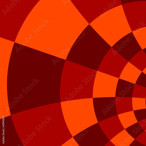 Abstract Red Orange Background - Mosaic Pattern