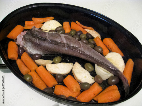 Hake Fish with Vegetables