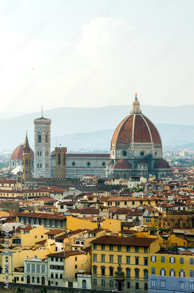 Florence cityscape with Duomo as main subject