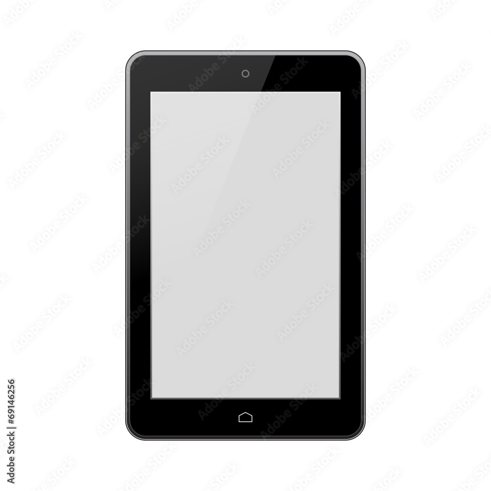 Tablet with blank screen Tablet with blank screen