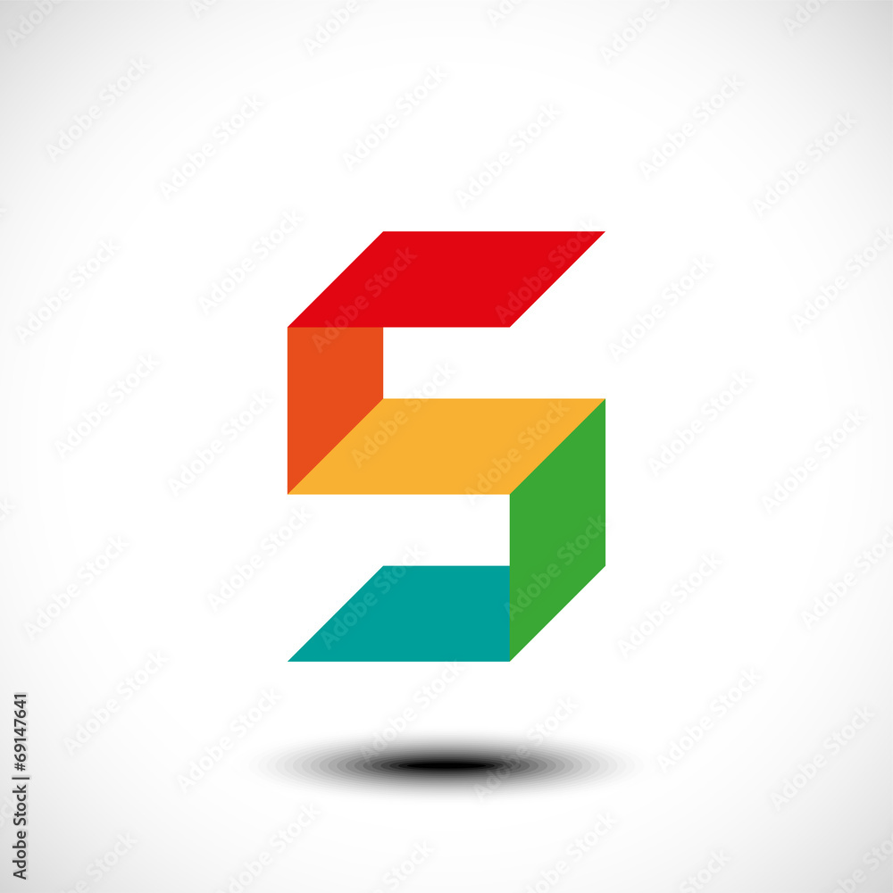 Abstract Letter S Icon Abstract Letter S Icon