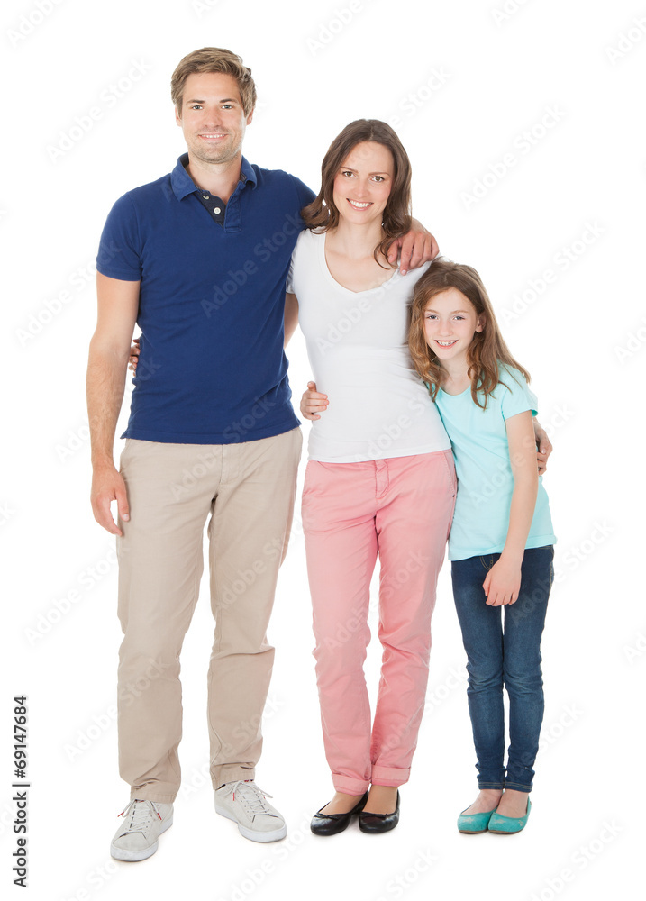 Portrait Of Smiling Family Portrait Of Smiling Family