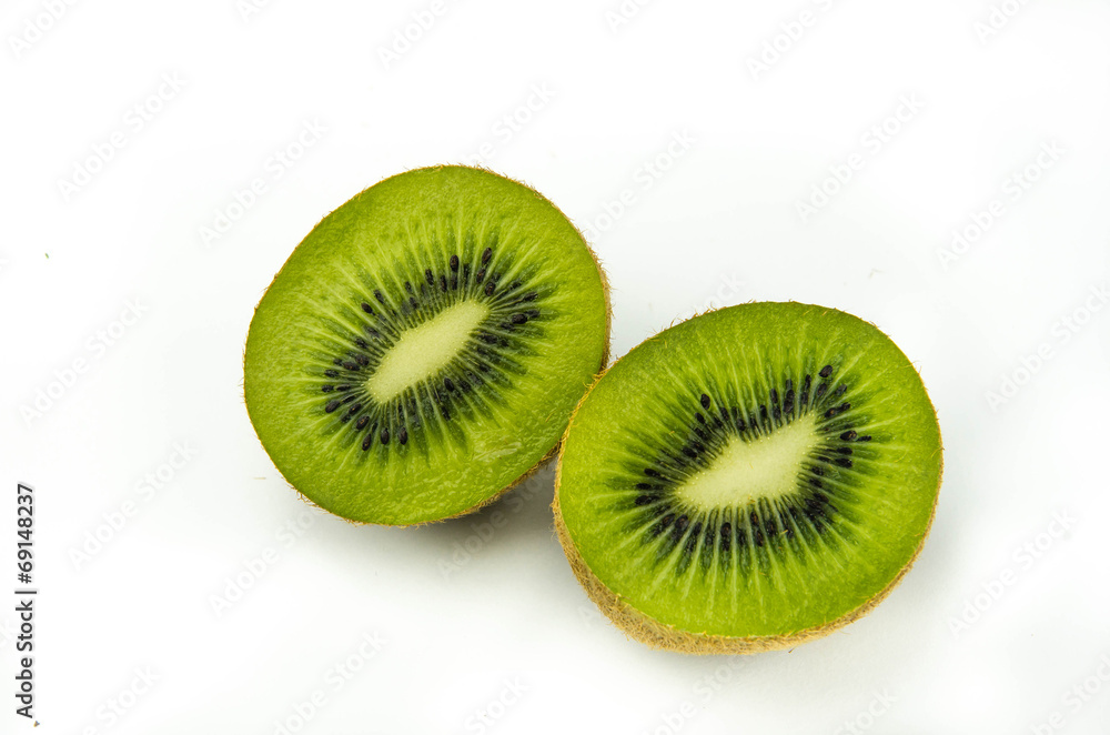 Juicy kiwi fruit isolated on white background Juicy kiwi fruit isolated on white background