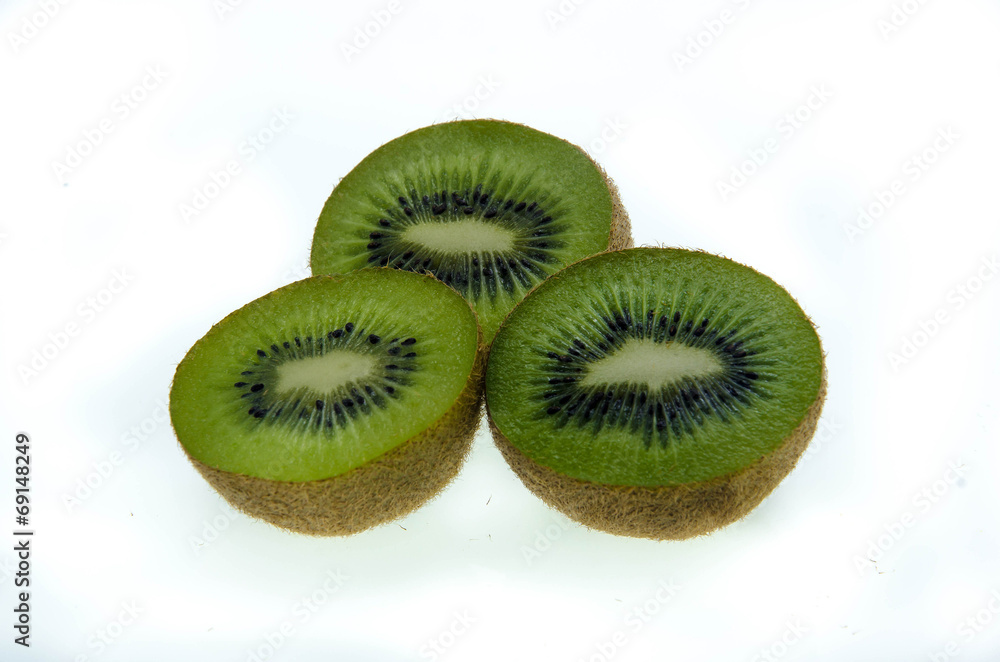 Juicy kiwi fruit isolated on white background Juicy kiwi fruit isolated on white background
