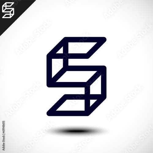 Abstract Letter S Icon