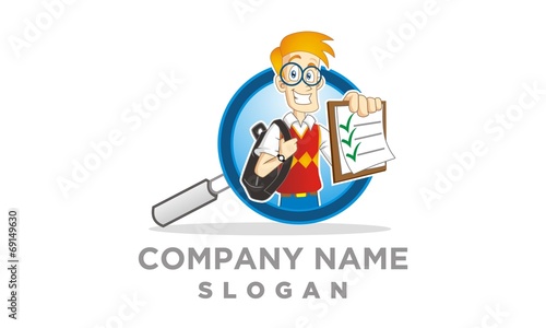Smart Geek Man Logo