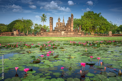 Obrazy do salonu Park historyczny Sukhothai