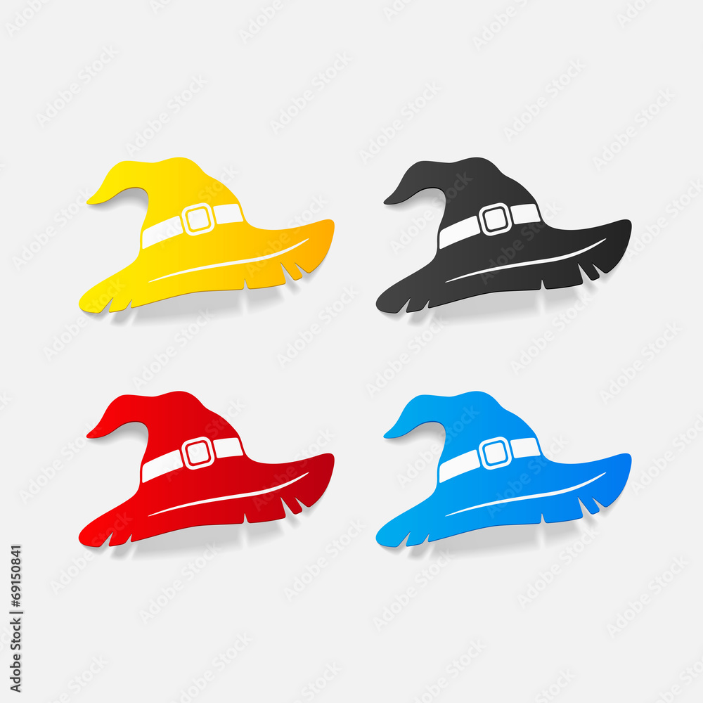 realistic design element: witch hat realistic design element: witch hat