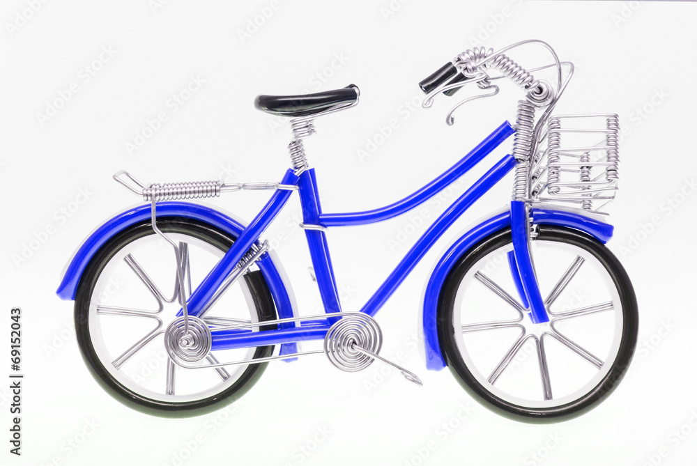 Fototapeta premium Blue Handmade Bicycle Figure