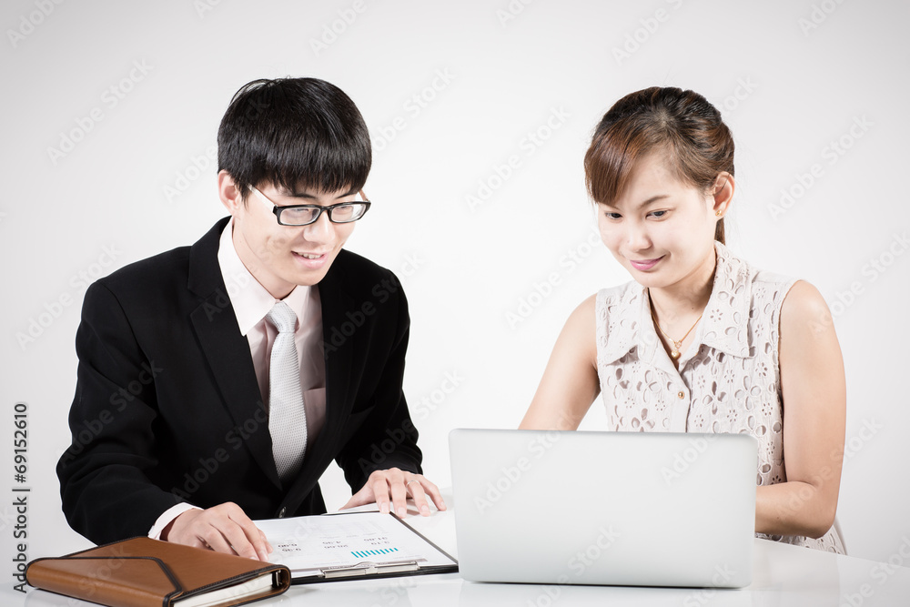 Successful business meeting with a group of people. Isolated on Successful business meeting with a group of people. Isolated on