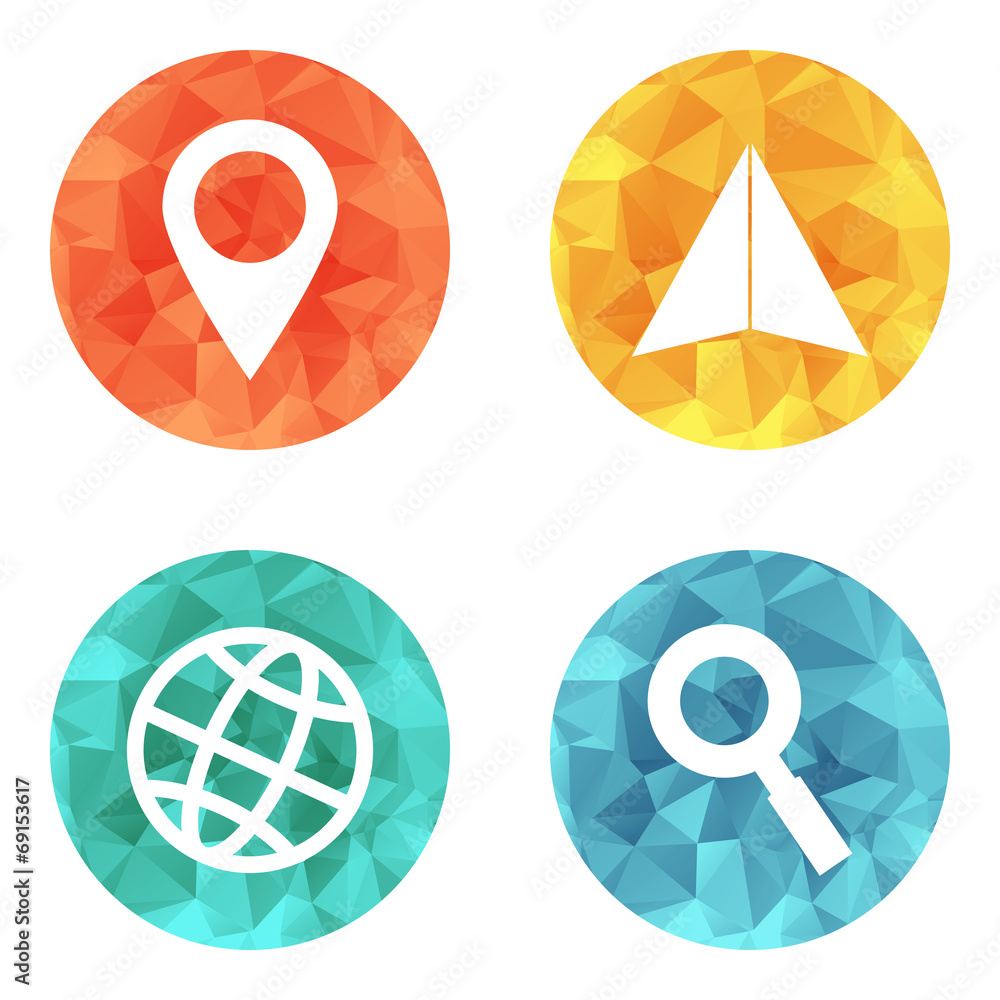 Location travelling icons Location travelling icons