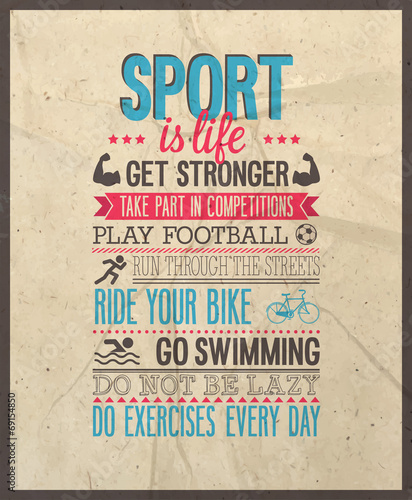 Sport to życie.