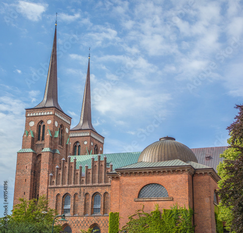 Vászonkép Roskilde Domkirke (Domkirken, Domkirche) Sjælland Roskilde