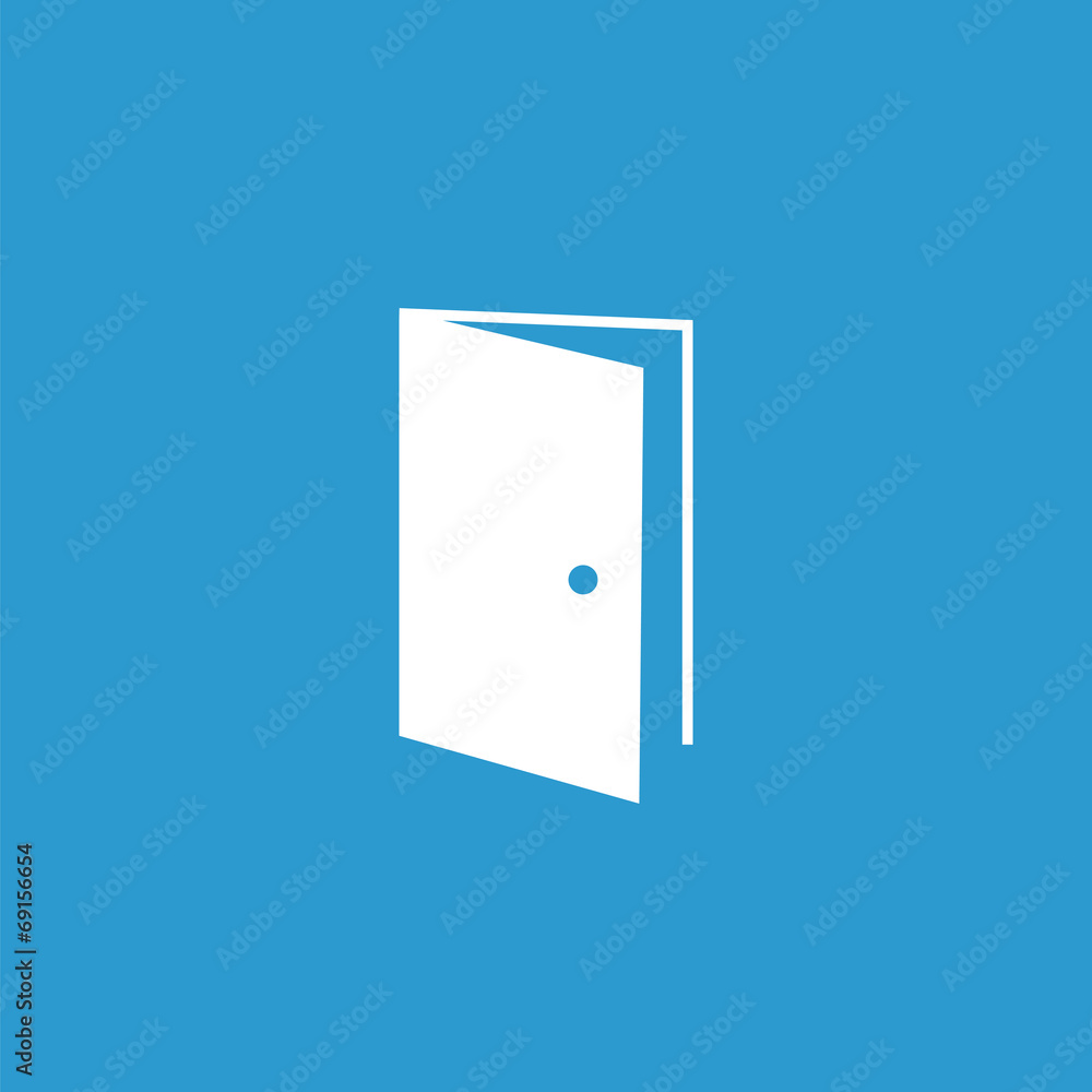 Open Door Icon White
