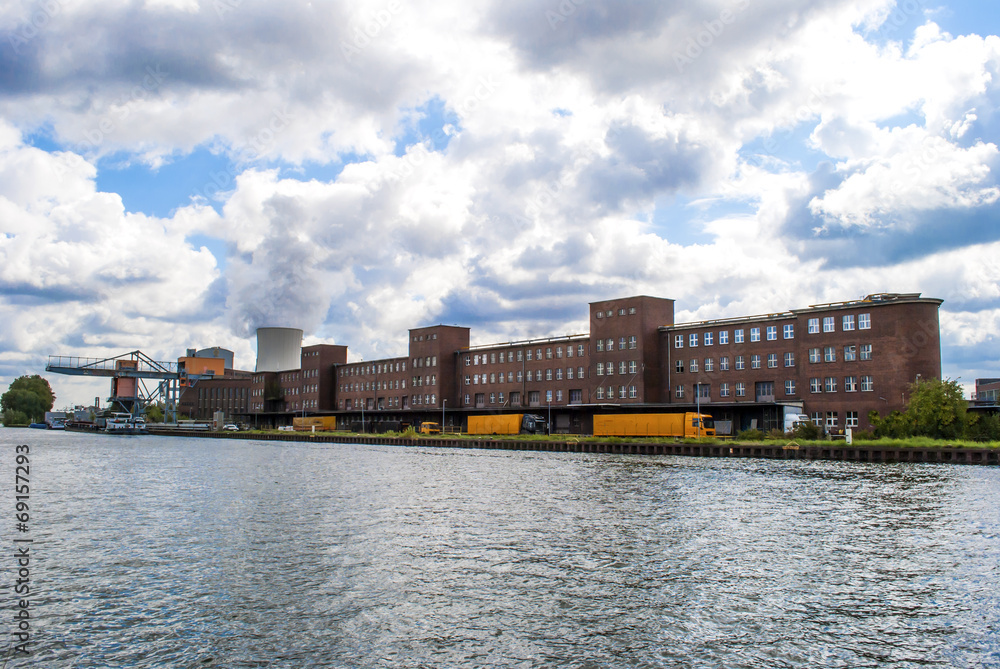 Industrial plant by the river