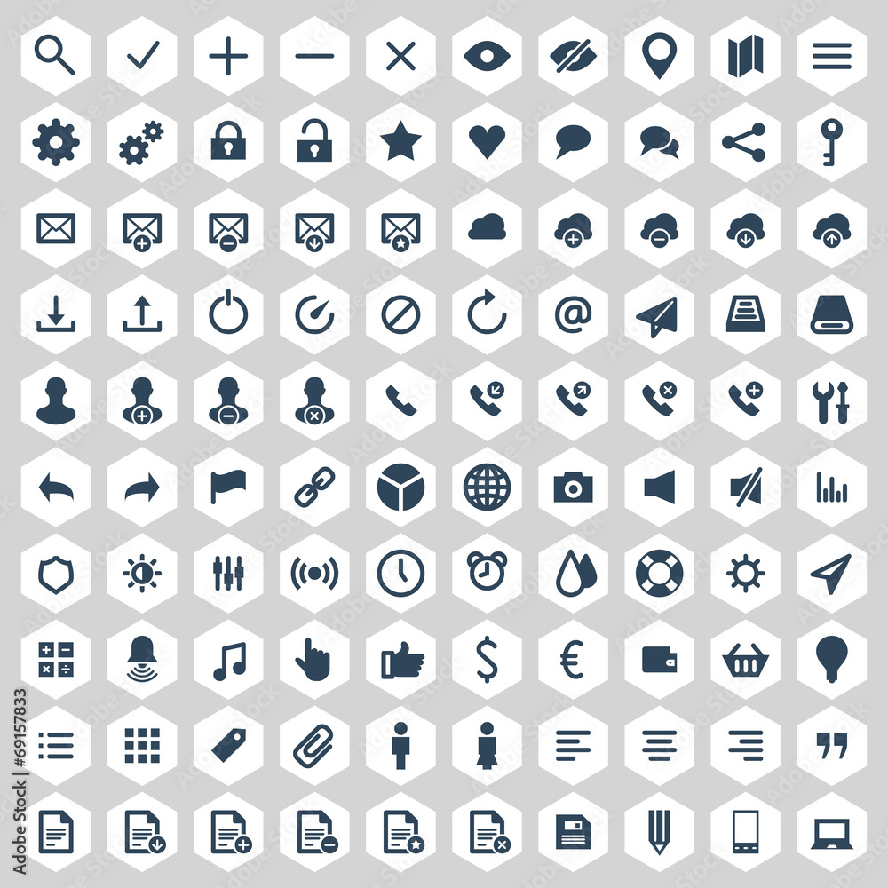 Web site icons set vector design elements for design Web site icons set vector design elements for design