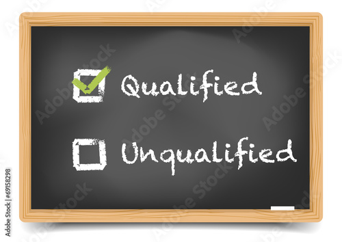 Blackboard qualified unqualified