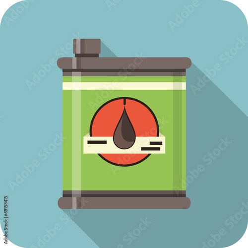 Vector Canister of Motor Oil