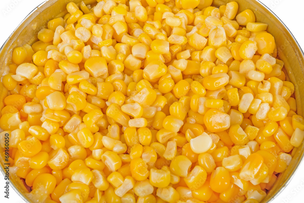 open aluminum can with corn open aluminum can with corn