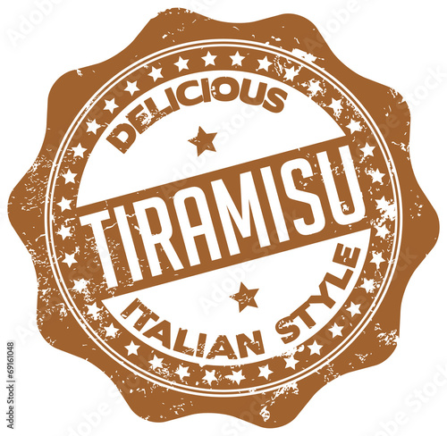 delicious tiramisu stamp