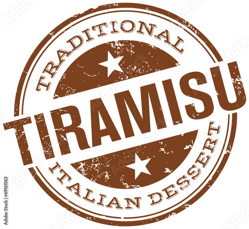 traditional tiramisu stamp