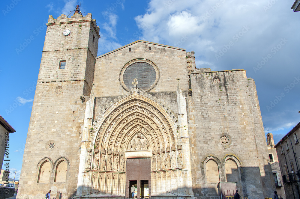 Church od Castello de Empuries.Catalonia.Spain
