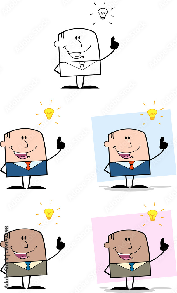 Businessman Dude Character 5. Collection Set Businessman Dude Character 5. Collection Set