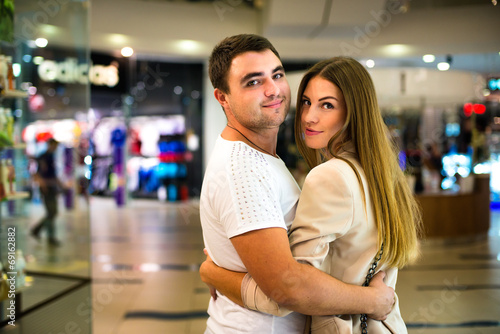 Young Couple in the shopping mall